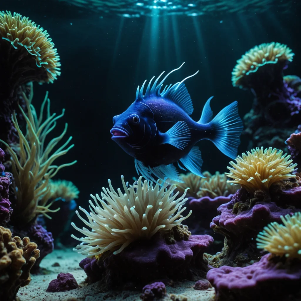 Deep-Sea Bioluminescence — SDXL AI prompt