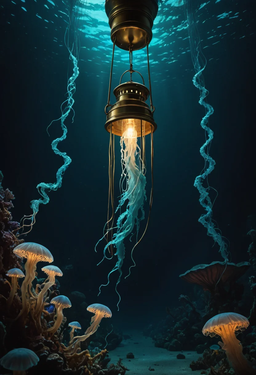 Sunken Lantern Glow — SDXL AI prompt