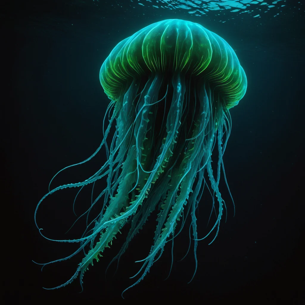 Deep-Sea Entity — SDXL AI prompt
