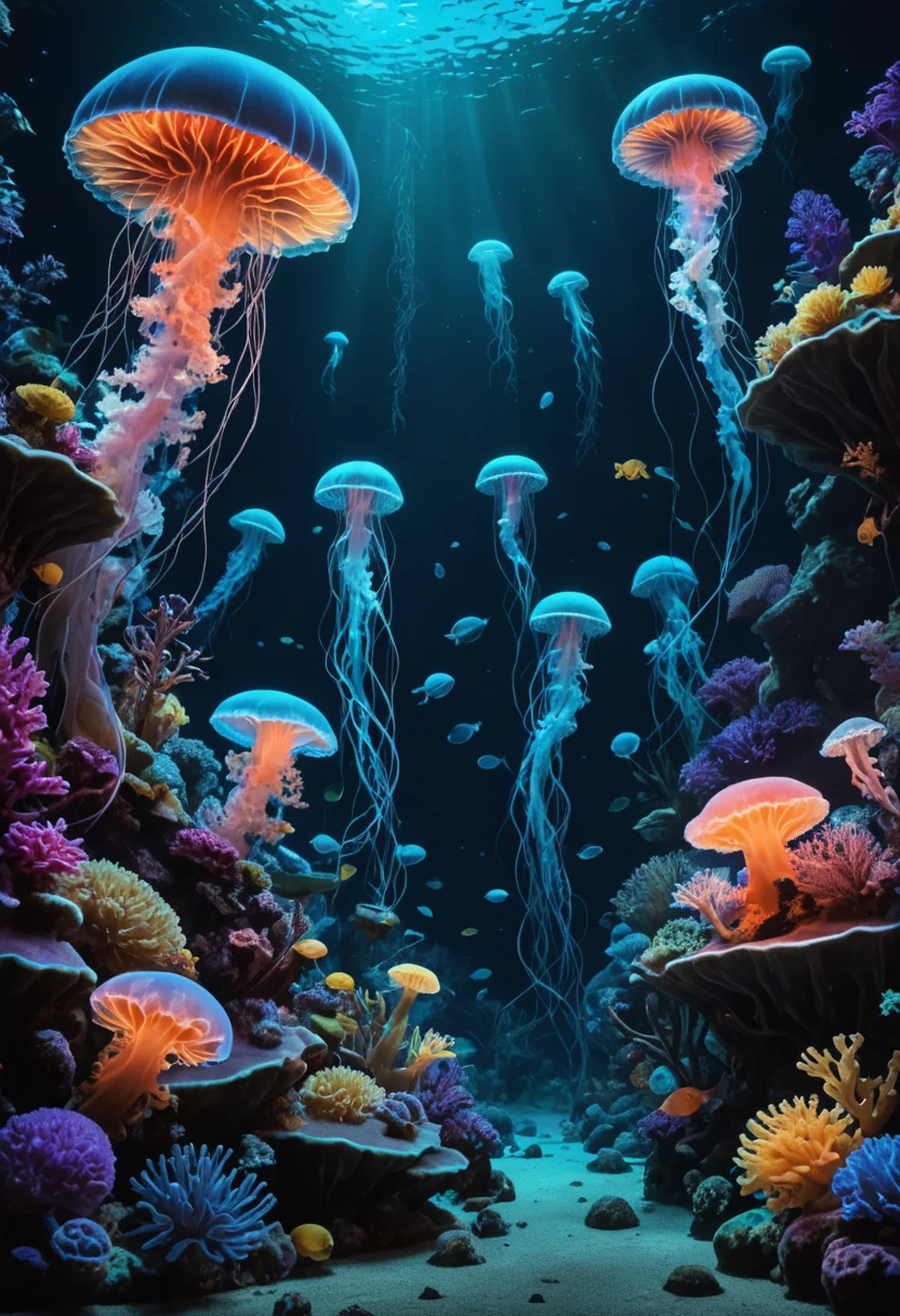 Deep-Sea Pressure Garden — SDXL AI prompt