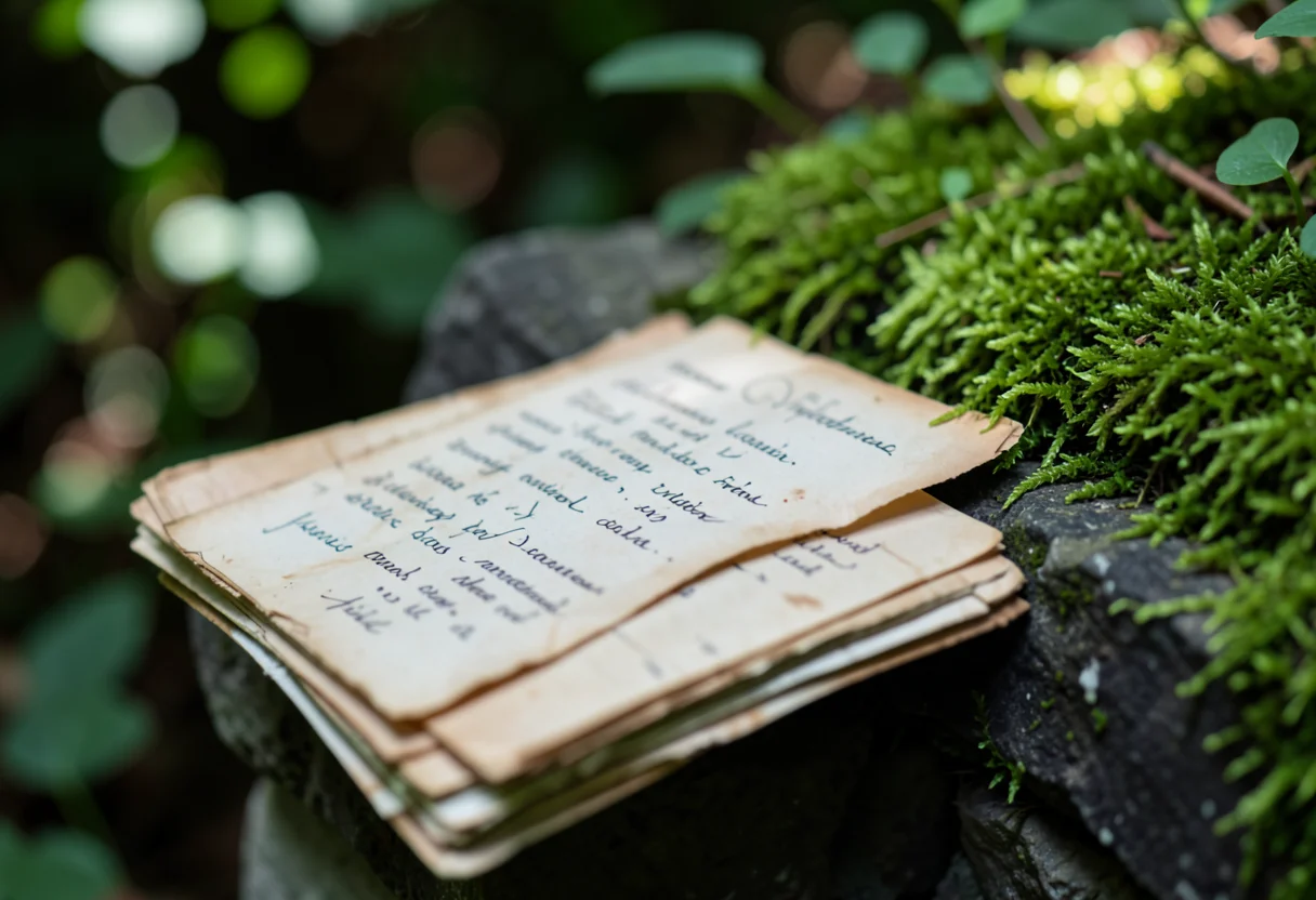 Moss and Manuscript — Flux AI prompt