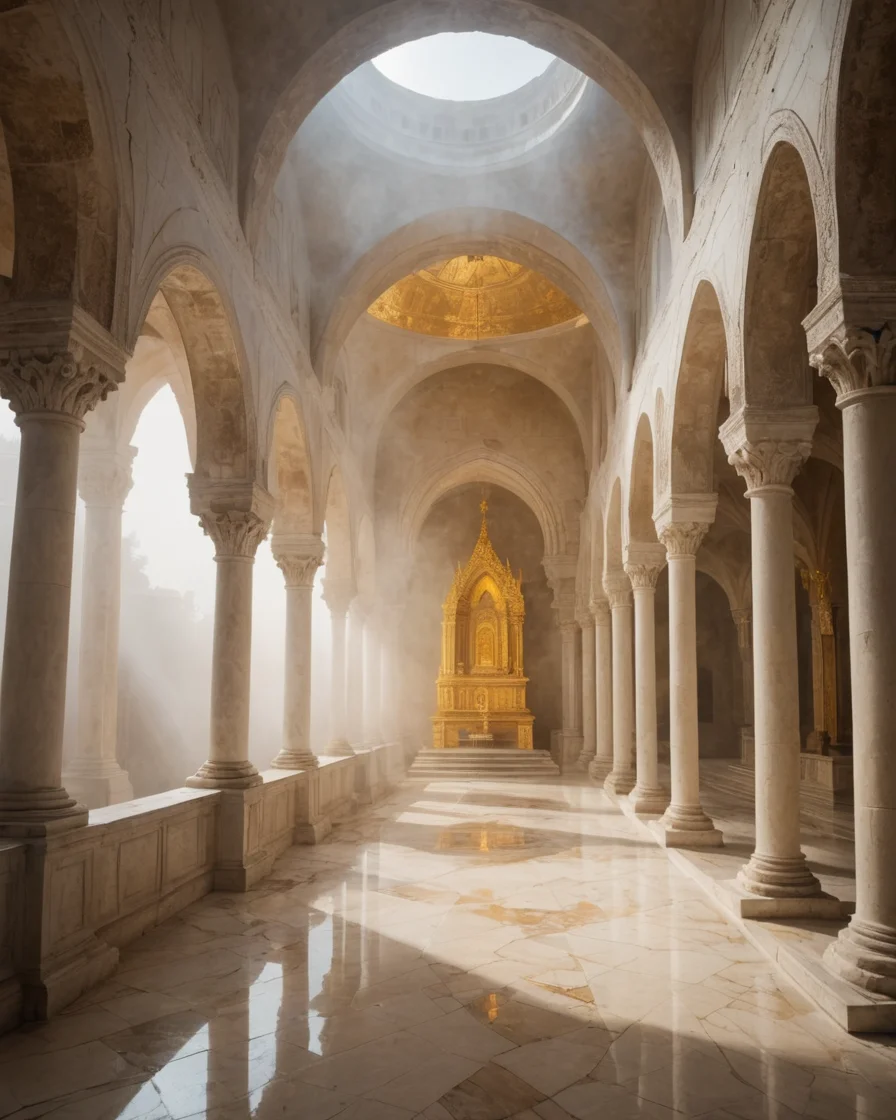 Aether Monastery Mist — SDXL AI prompt