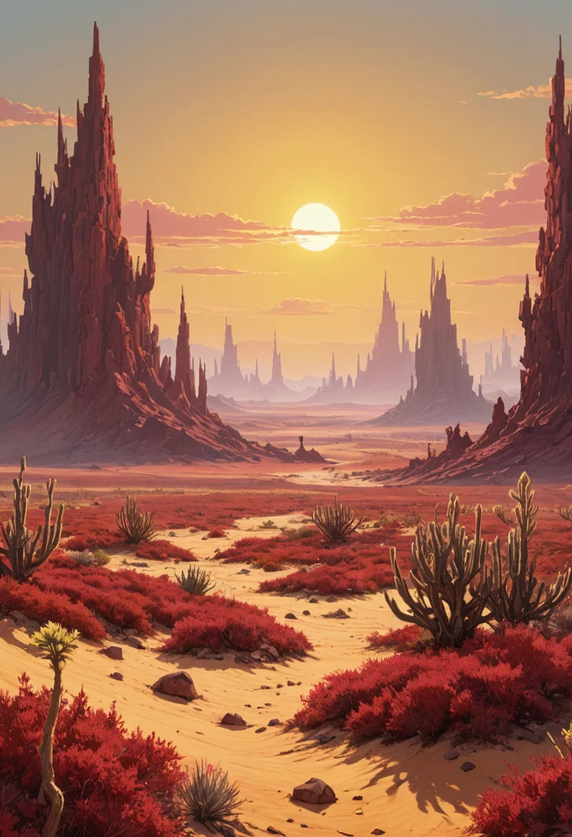 Alien Biome Vista — SDXL AI prompt