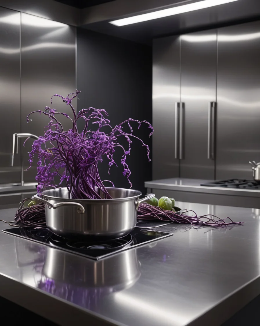 Sterile Organic Kitchen — SDXL AI prompt