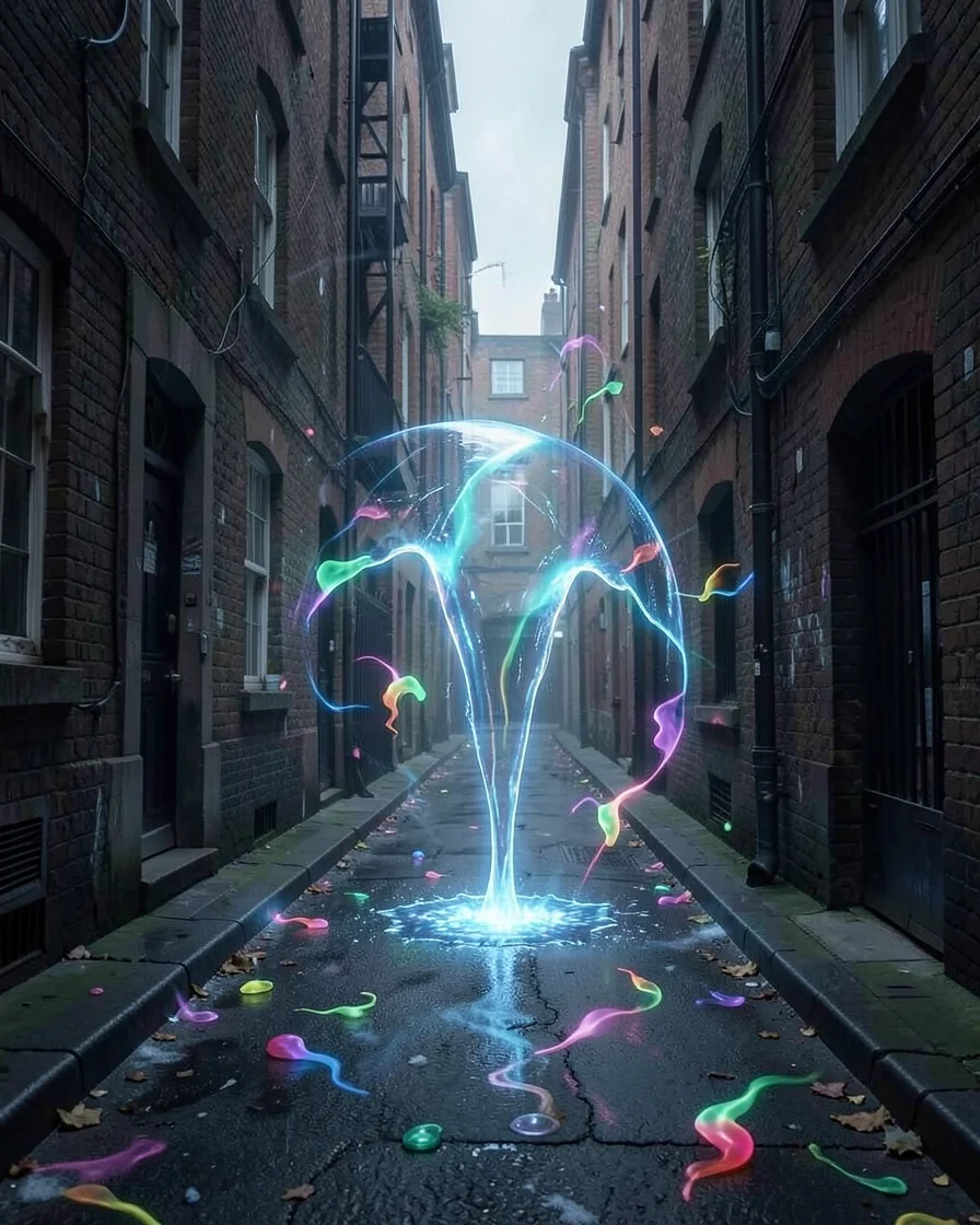 Suburban Rift — Flux AI prompt