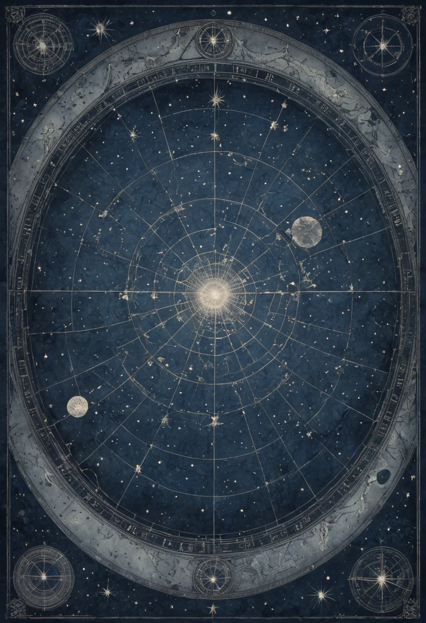Ancient Celestial Map — SDXL AI prompt