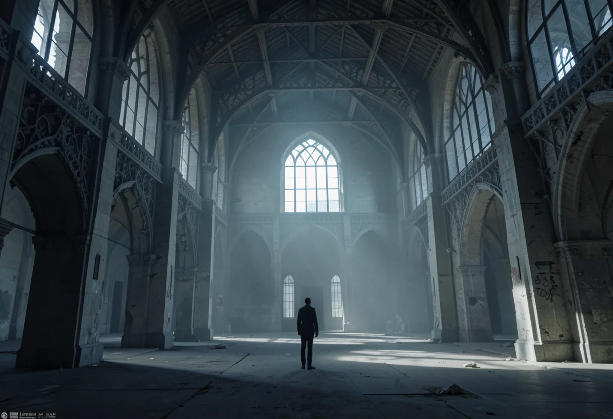 The Forgotten Atrium — Flux AI prompt