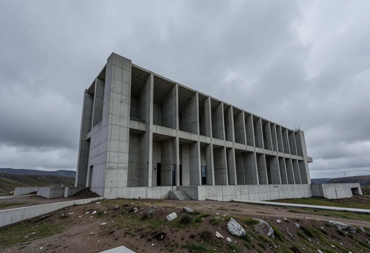 Brutalist Geometry — Flux AI prompt
