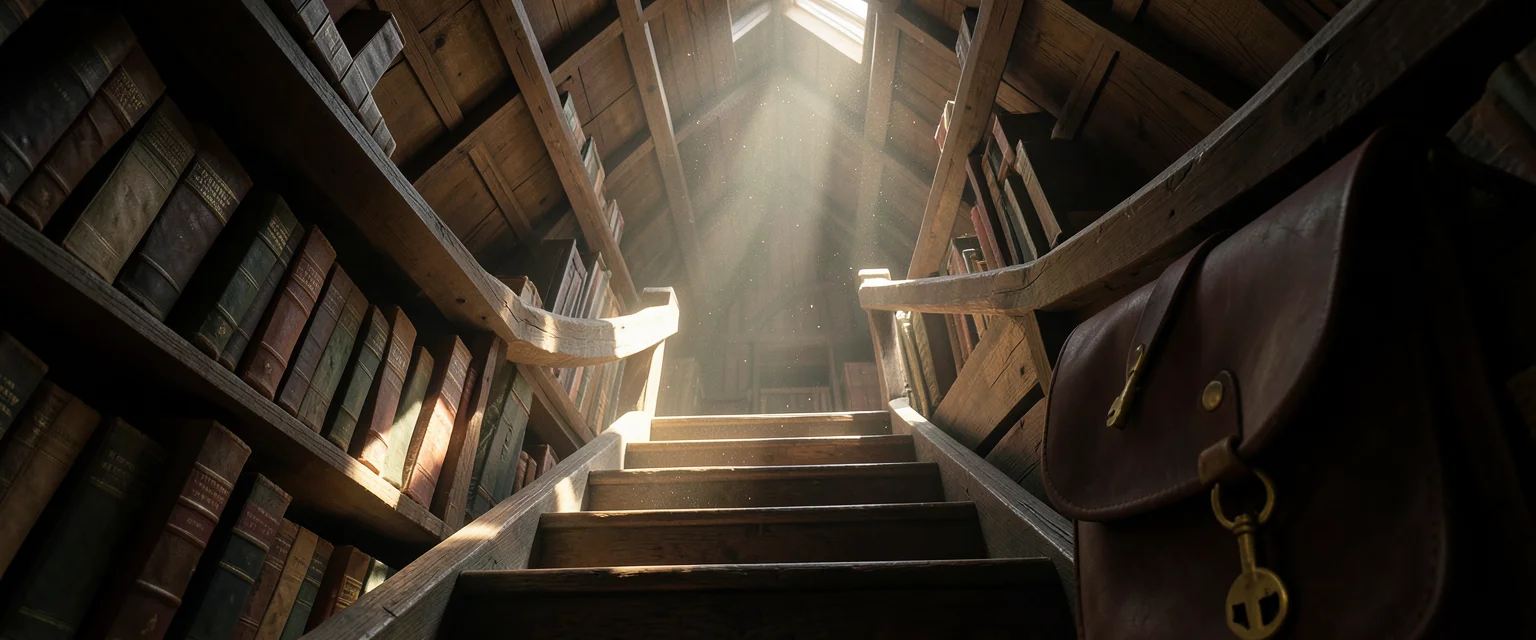 Ascending Knowledge — Flux AI prompt