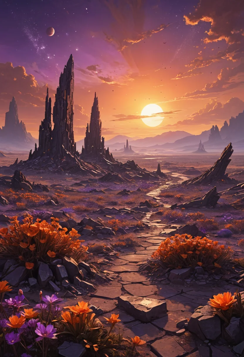 Astral Garden Ruin — SDXL AI prompt