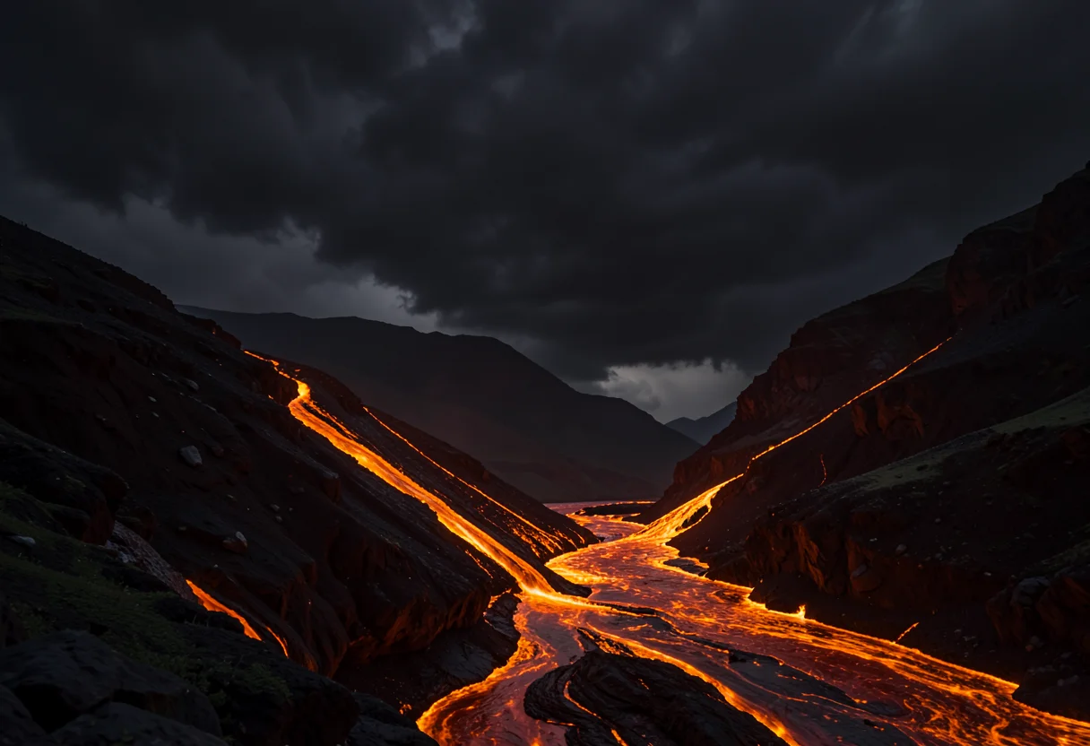 Silent Eruption — Flux AI prompt
