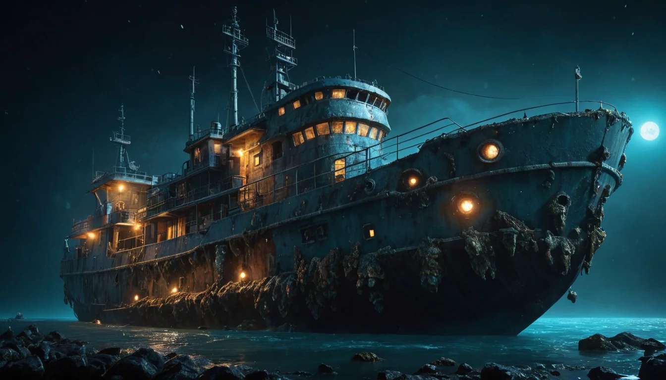 Bioluminescent Geode Trawler — SDXL AI prompt
