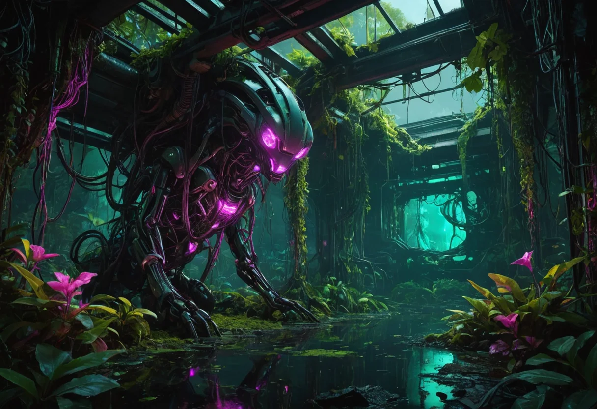 Biome Synth-Garden — SDXL AI prompt