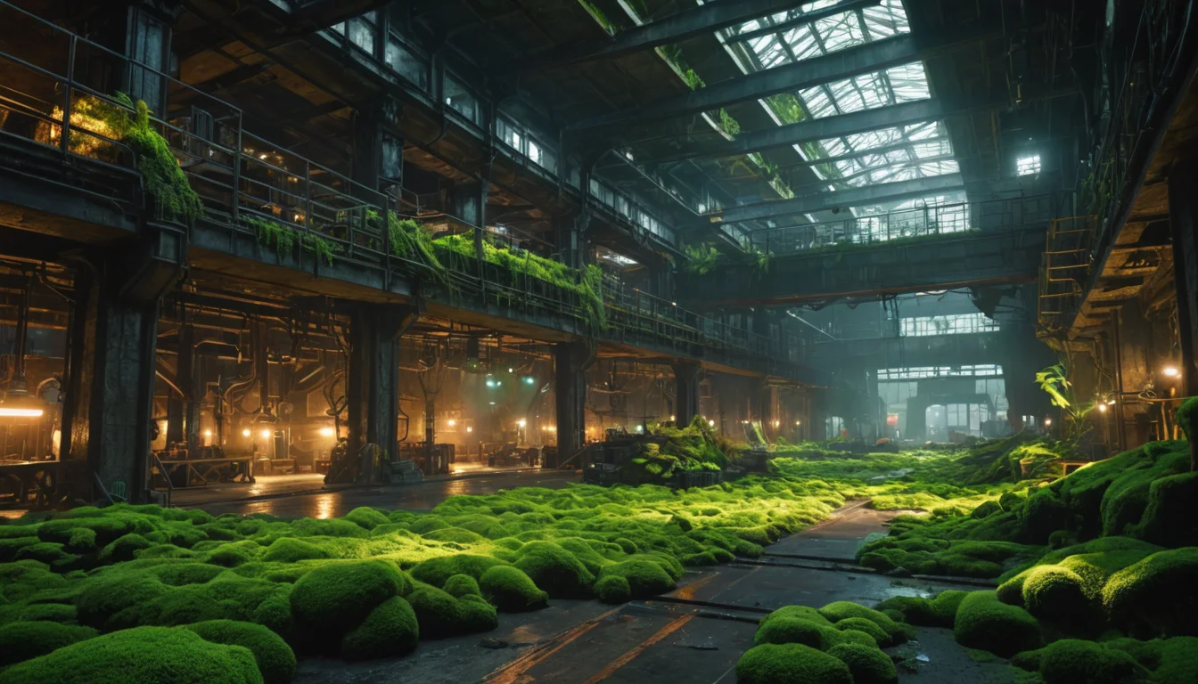 Biotic Foundry Interior — SDXL AI prompt