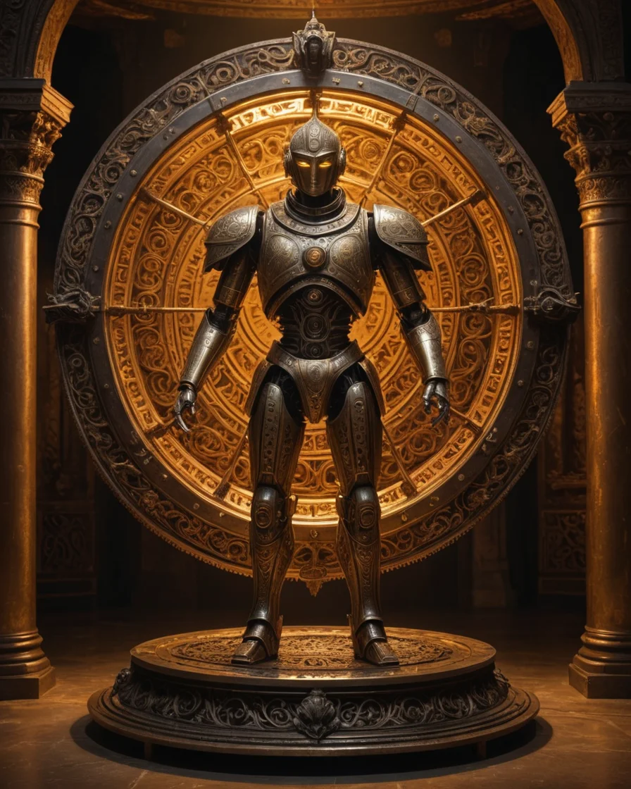 Brass Oracle Chamber — SDXL AI prompt