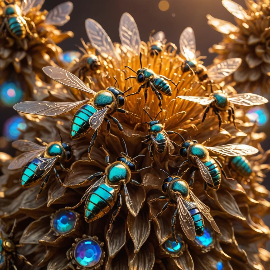 The Gilded Pollinators — SDXL AI prompt