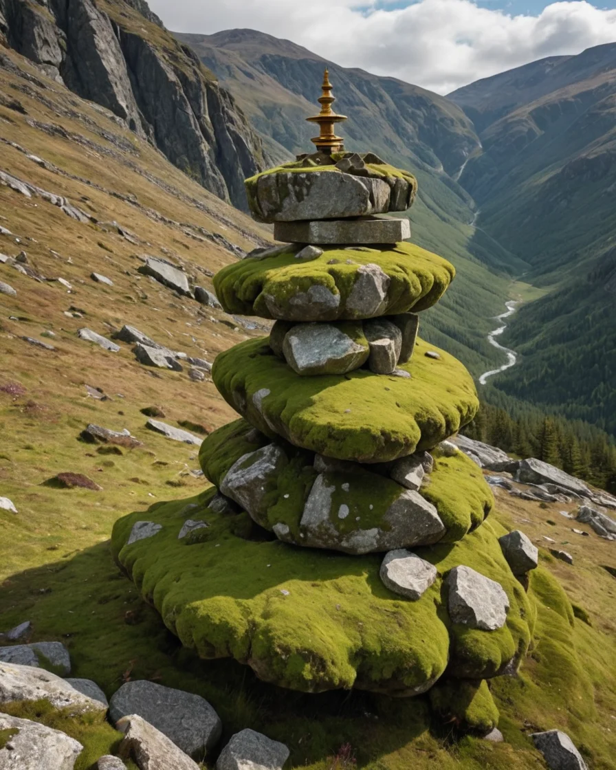 Cairn of Precision — SDXL AI prompt