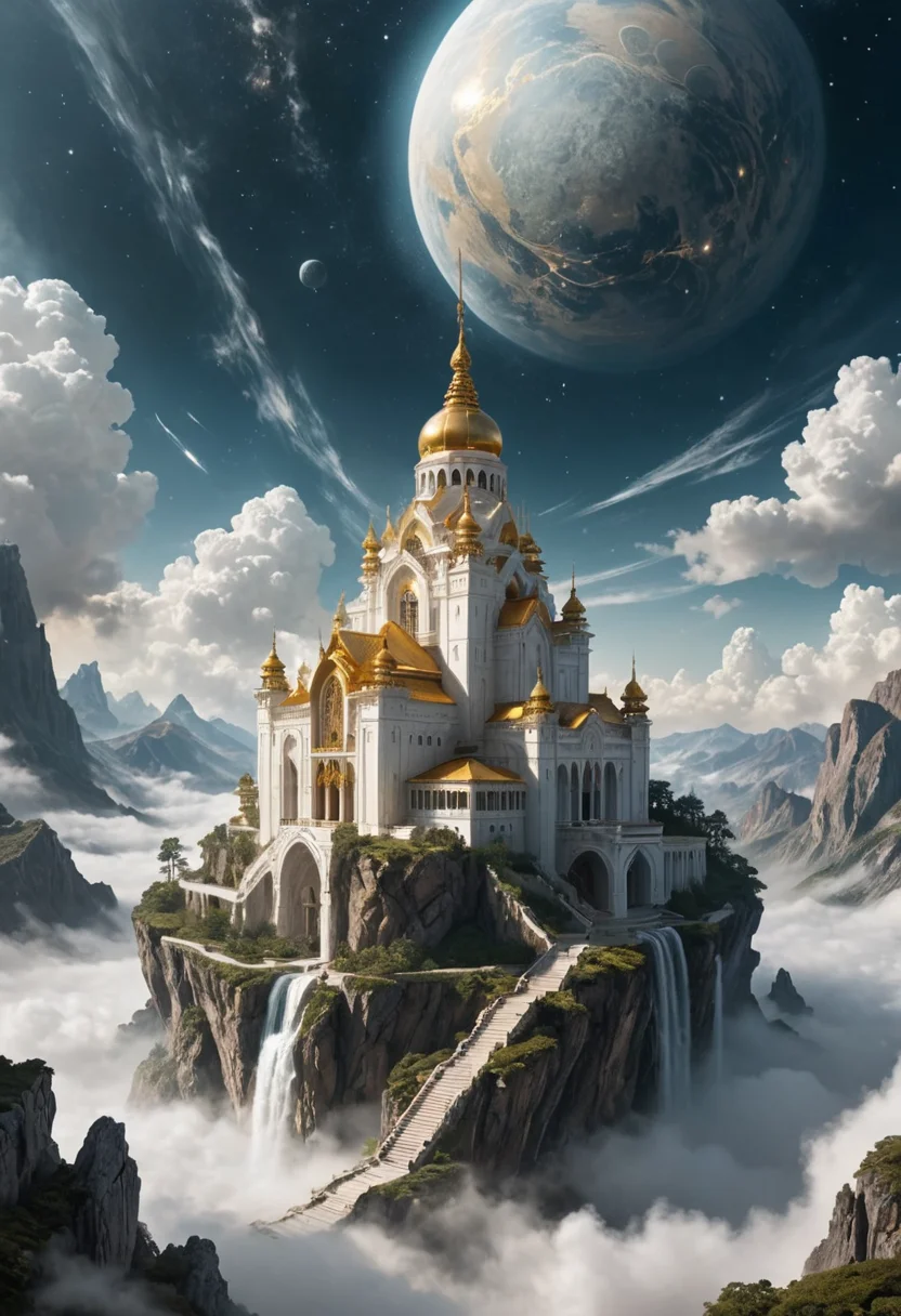 Aether Monastery (architecture) — SDXL AI prompt