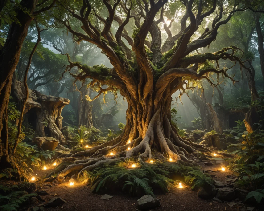 The Chronos Arbor Garden — SDXL AI prompt