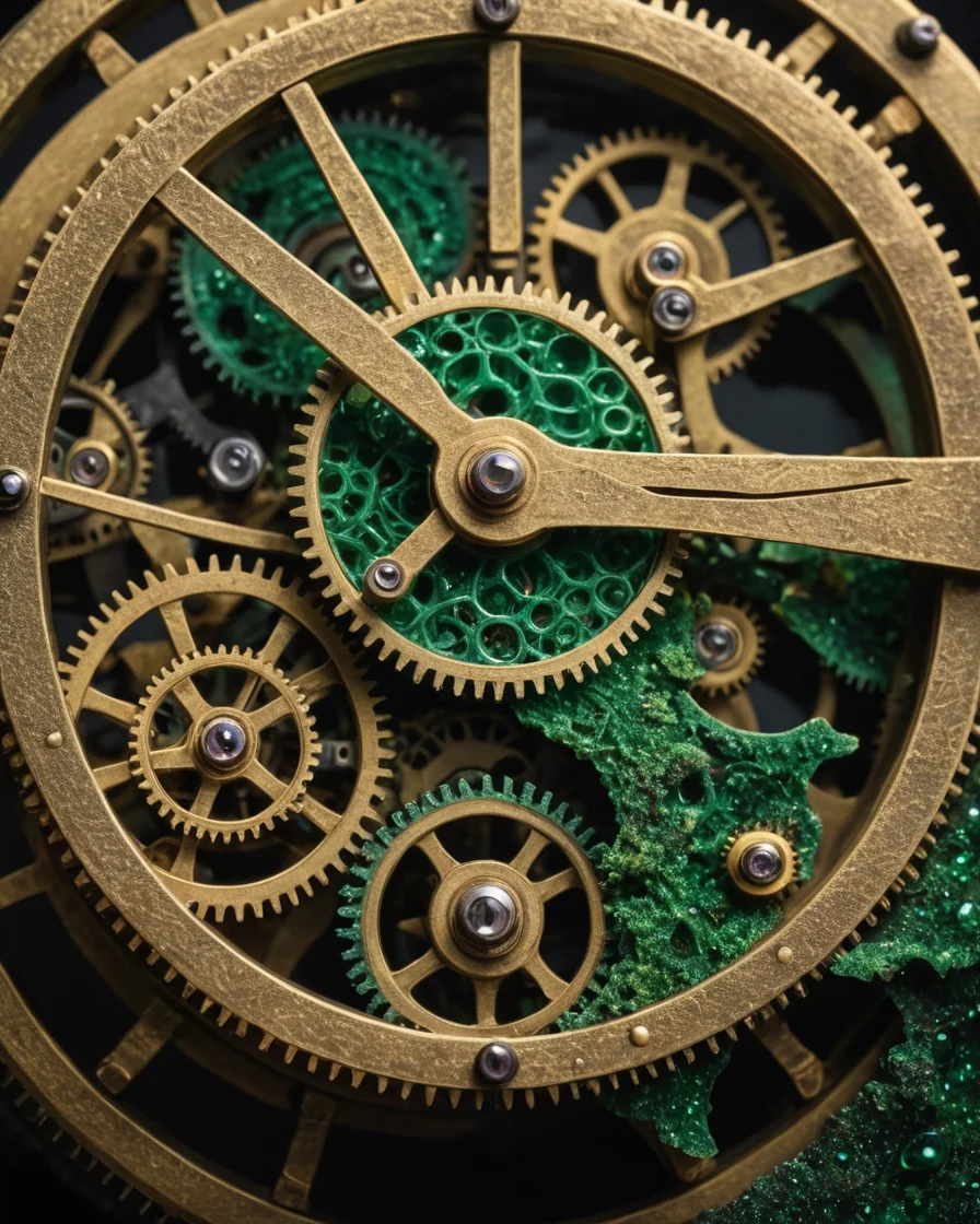 Moss Chronometer Garden — SDXL AI prompt