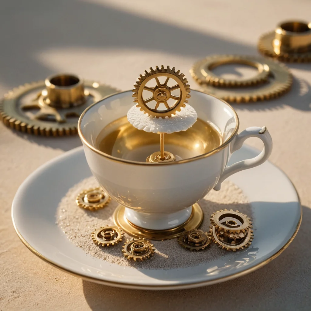 Chronos Tea Set — SDXL AI prompt