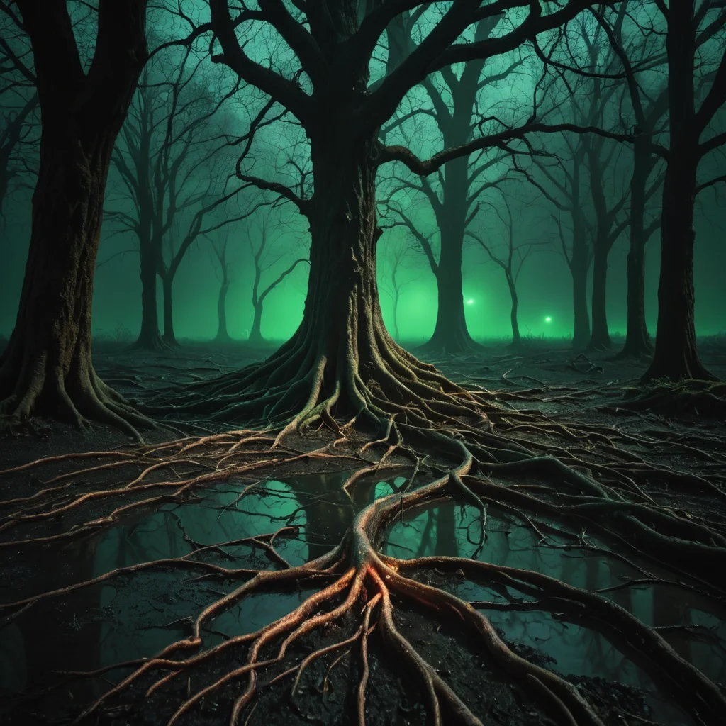 Circuit Tree Roots — SDXL AI prompt