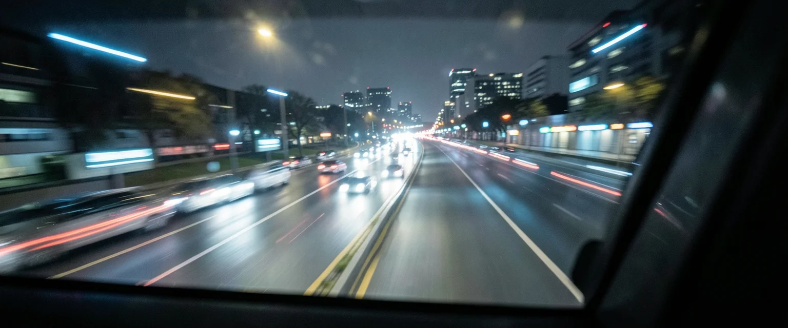 Late Night Commute — Flux AI prompt
