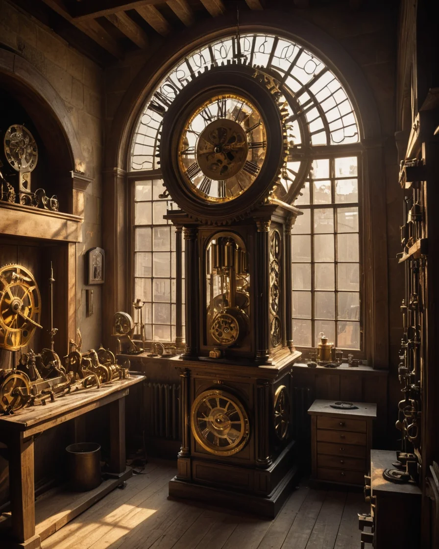 Inside the Clock Tower — SDXL AI prompt