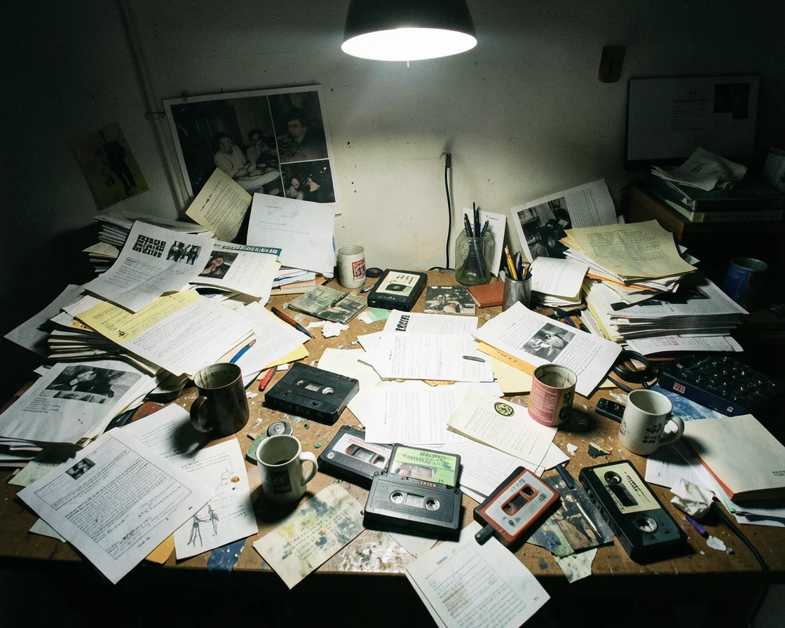 Messy Desk Vibe — Flux AI prompt
