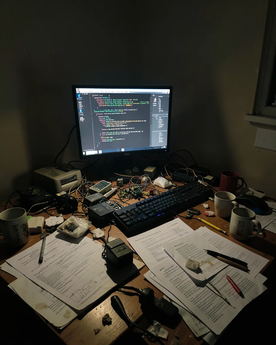 Late Night Terminal — Flux AI prompt