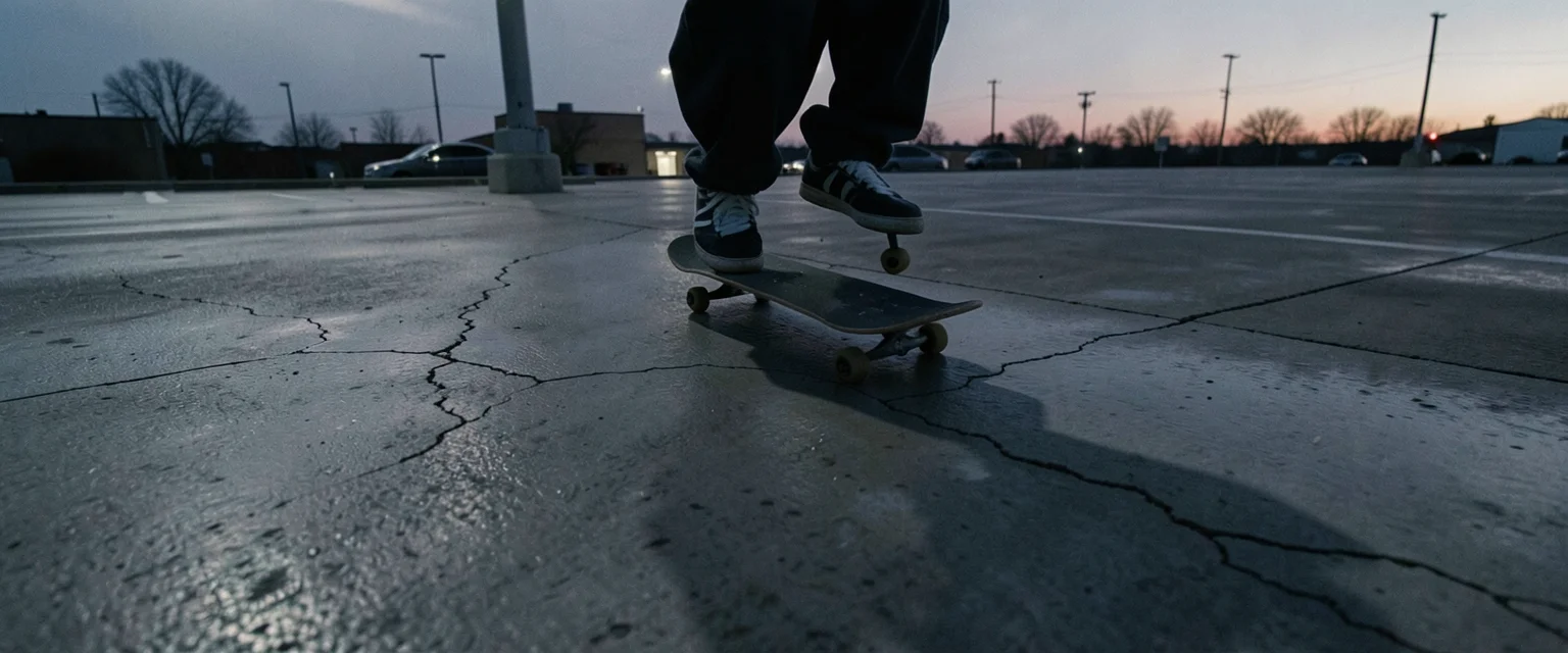 Concrete Glide — Flux AI prompt