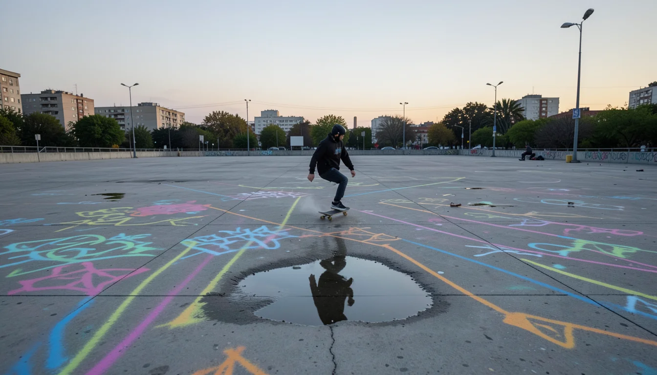 Urban Drift Line — Flux AI prompt