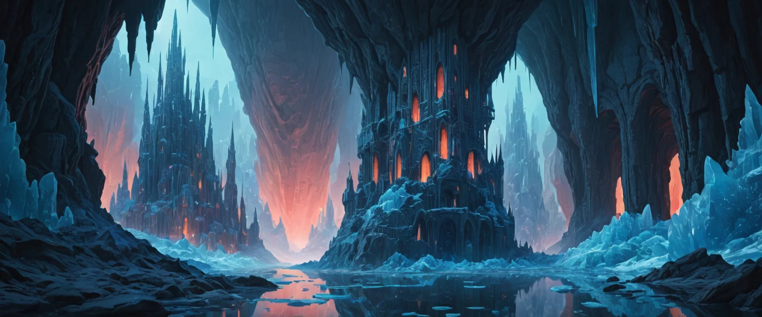 Coral City Under the Ice — SDXL AI prompt