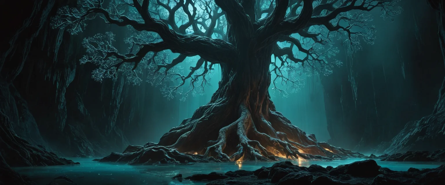 Cosmic Root Structure — SDXL AI prompt