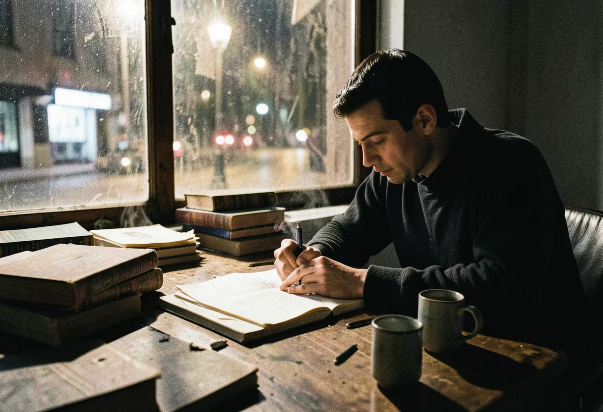 Late Night Study Ritual — Flux AI prompt