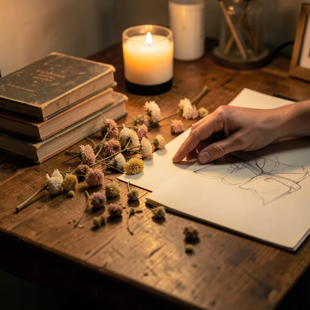 Desk Ritual — Flux AI prompt
