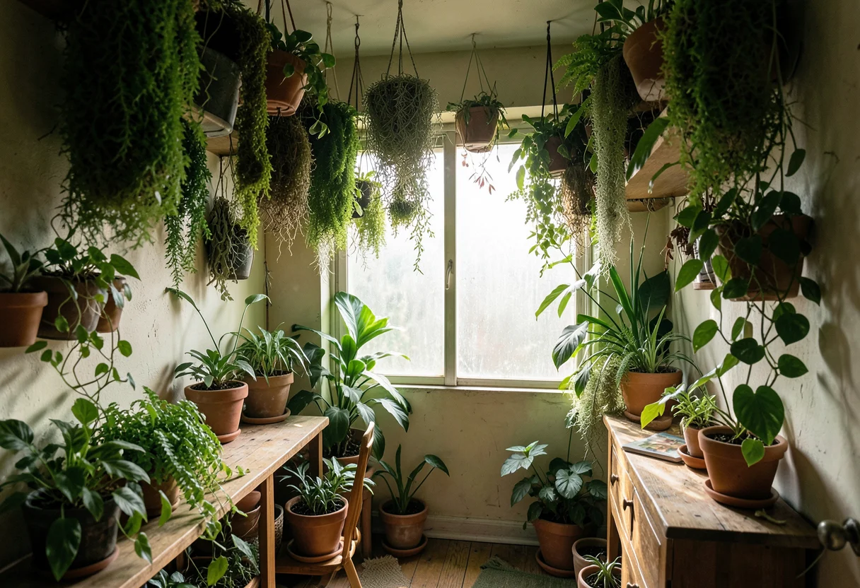 Plant-Filled Sanctuary — Flux AI prompt