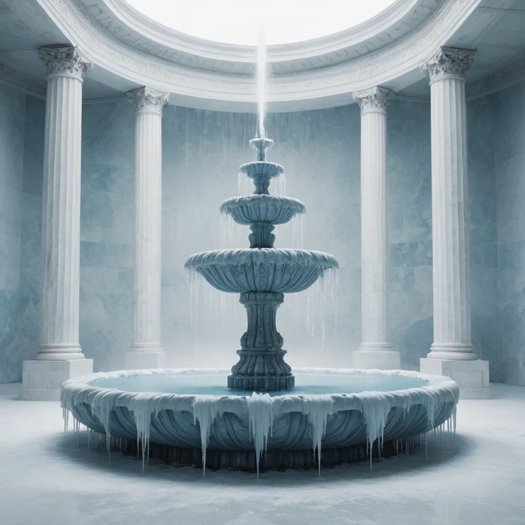 Cryo Fountain Void — SDXL AI prompt