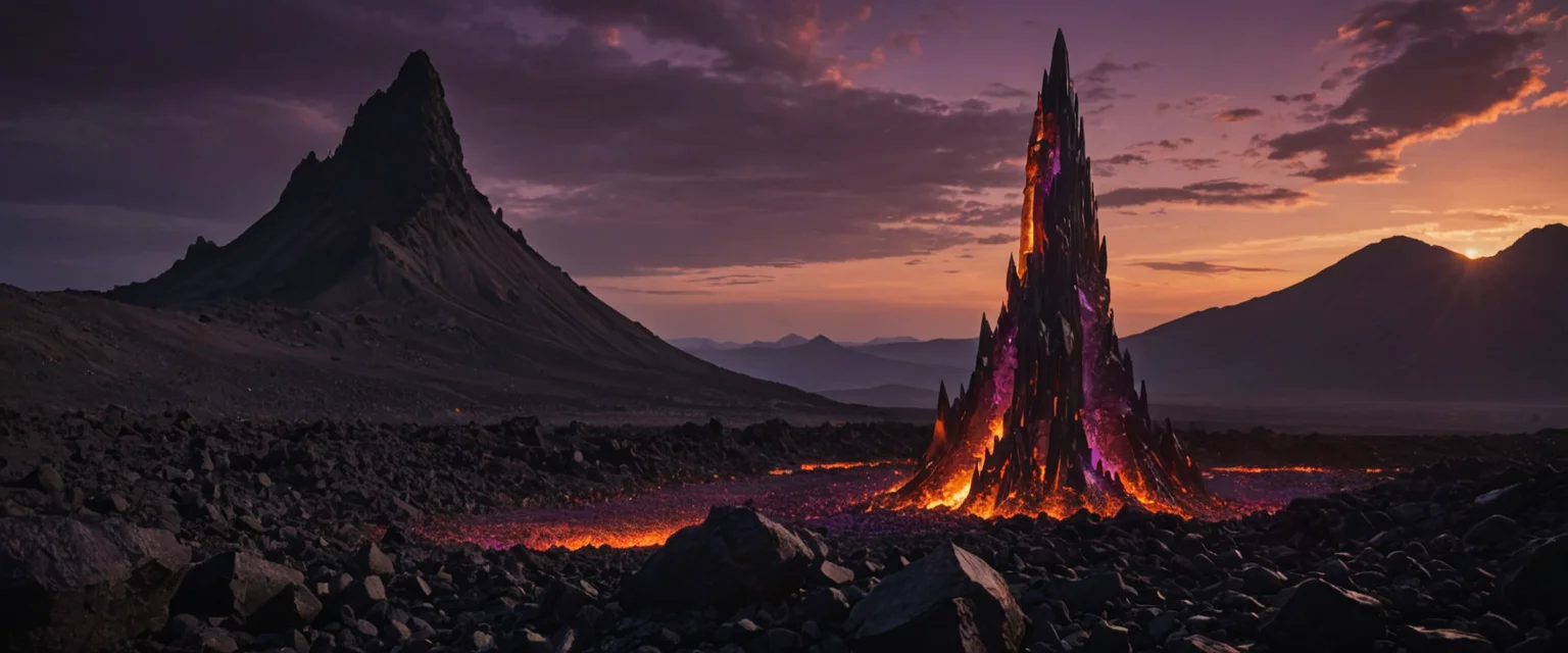 Volcanic Crystal Spire — SDXL AI prompt