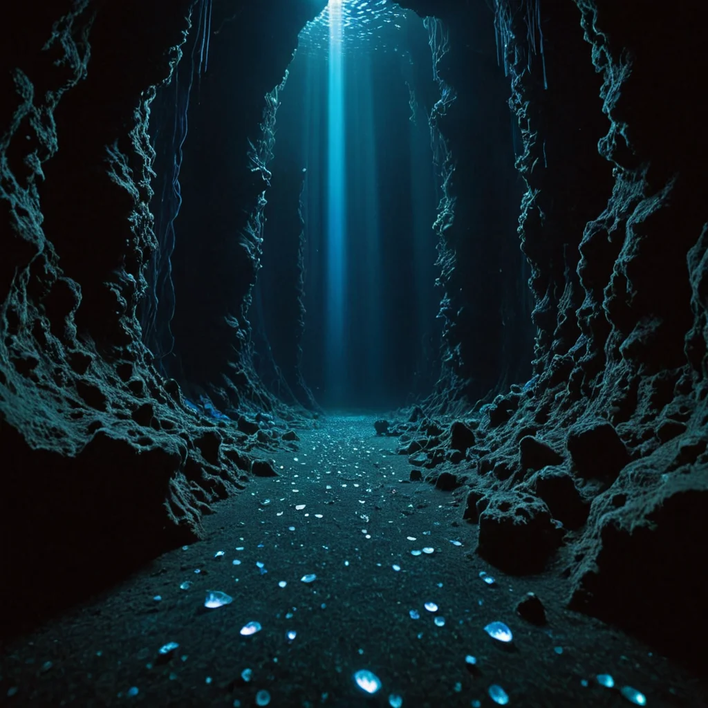Crystal Trench Drift — SDXL AI prompt
