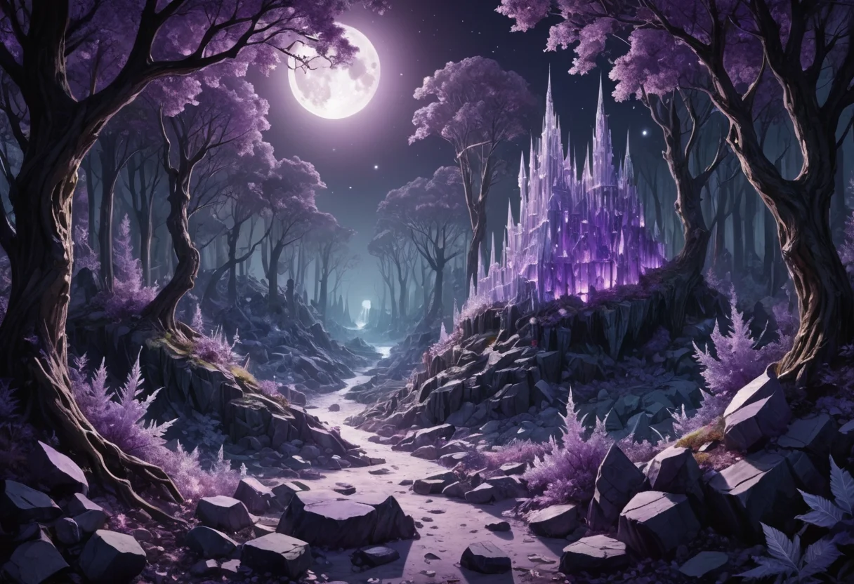 Crystal Tundra Forest — SDXL AI prompt