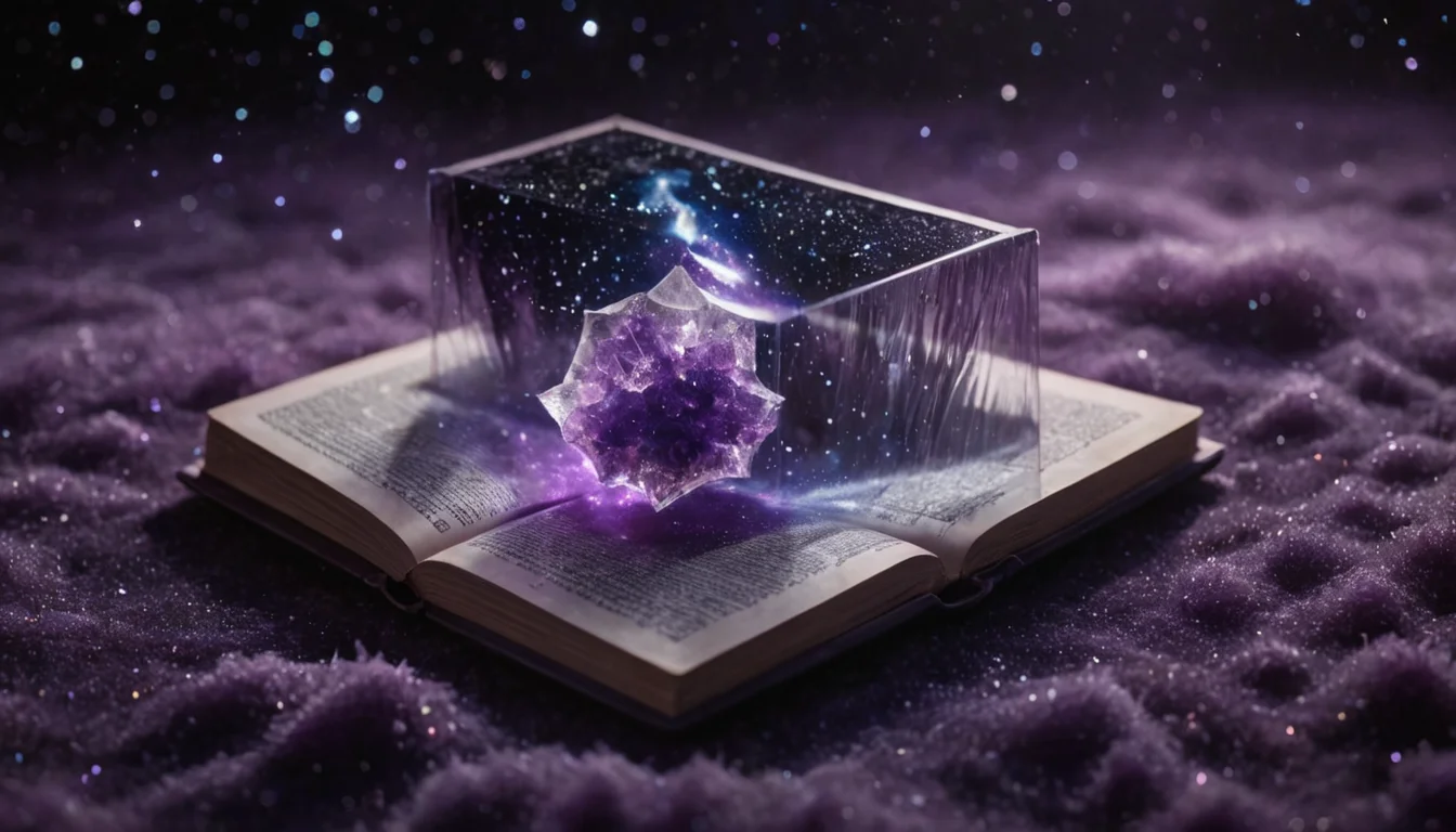 Crystalline Nebula Book — SDXL AI prompt