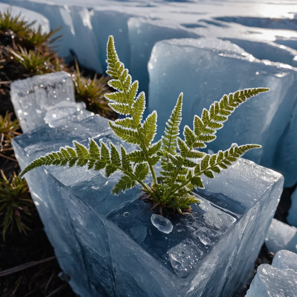 Glacier Fern Bloom — SDXL AI prompt