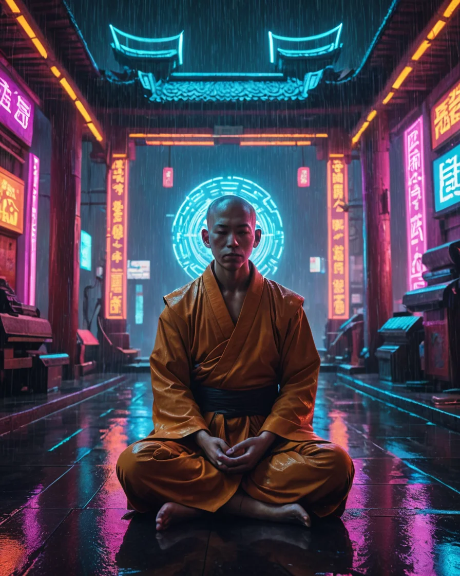 Cybernetic Monk Zen — SDXL AI prompt