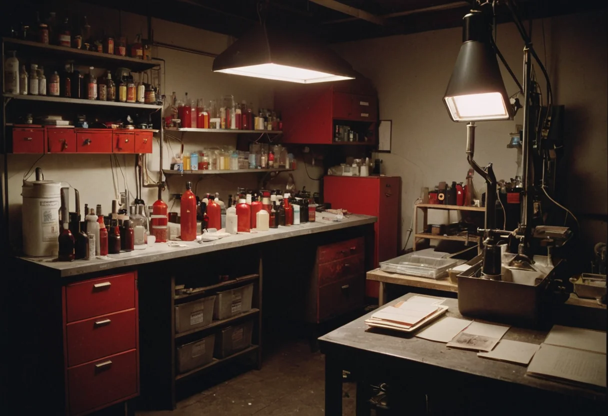 Photographer's Darkroom, Red Light — SDXL AI prompt