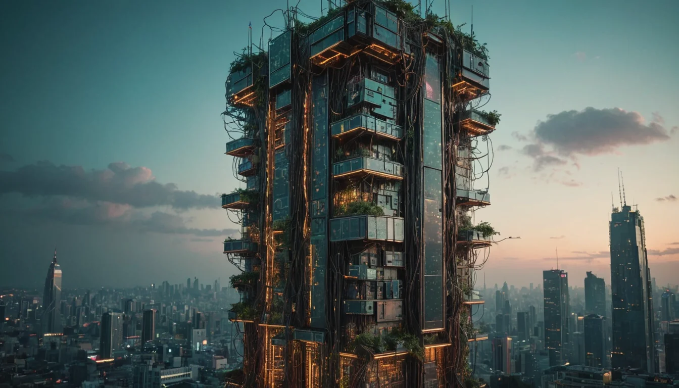 Silicon Growth Spire — SDXL AI prompt