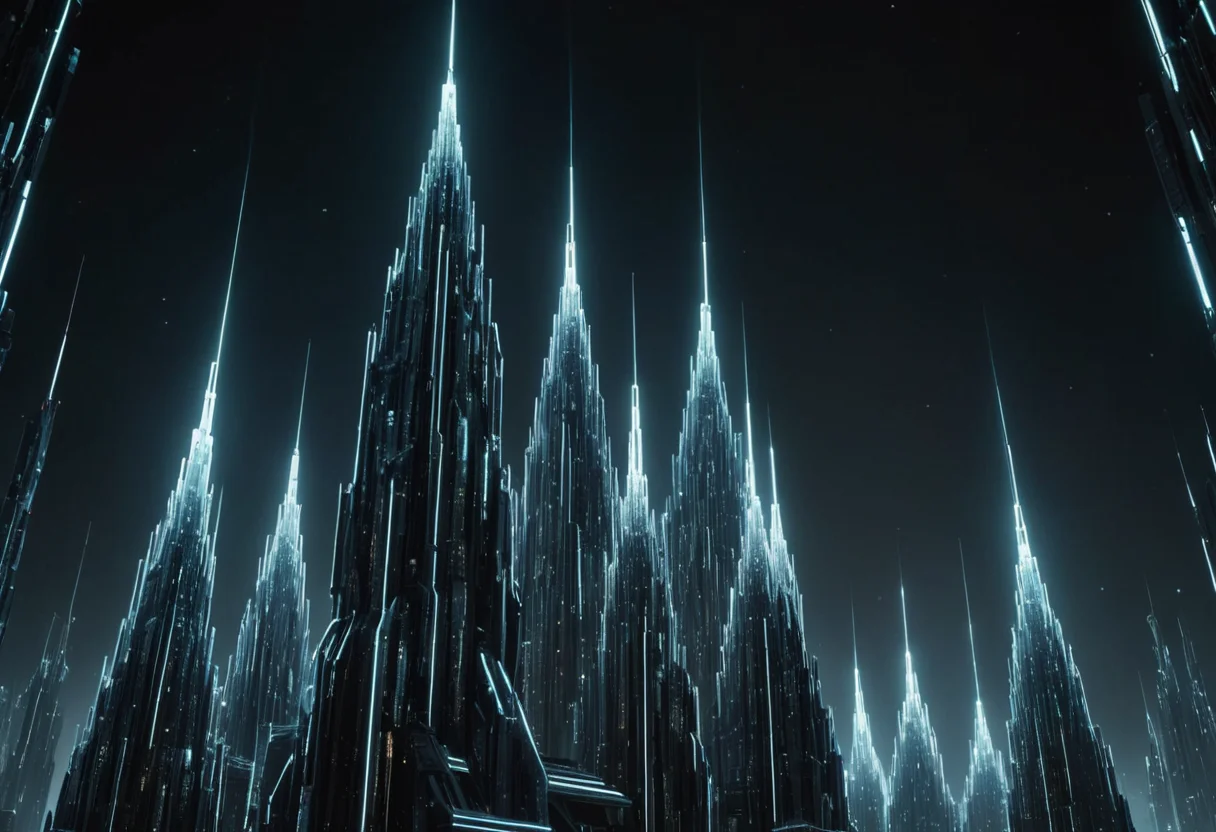 Data Stream Towers — SDXL AI prompt