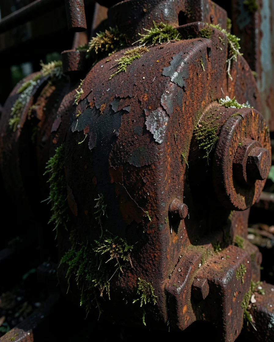 Industrial Rust Portrait — Flux AI prompt