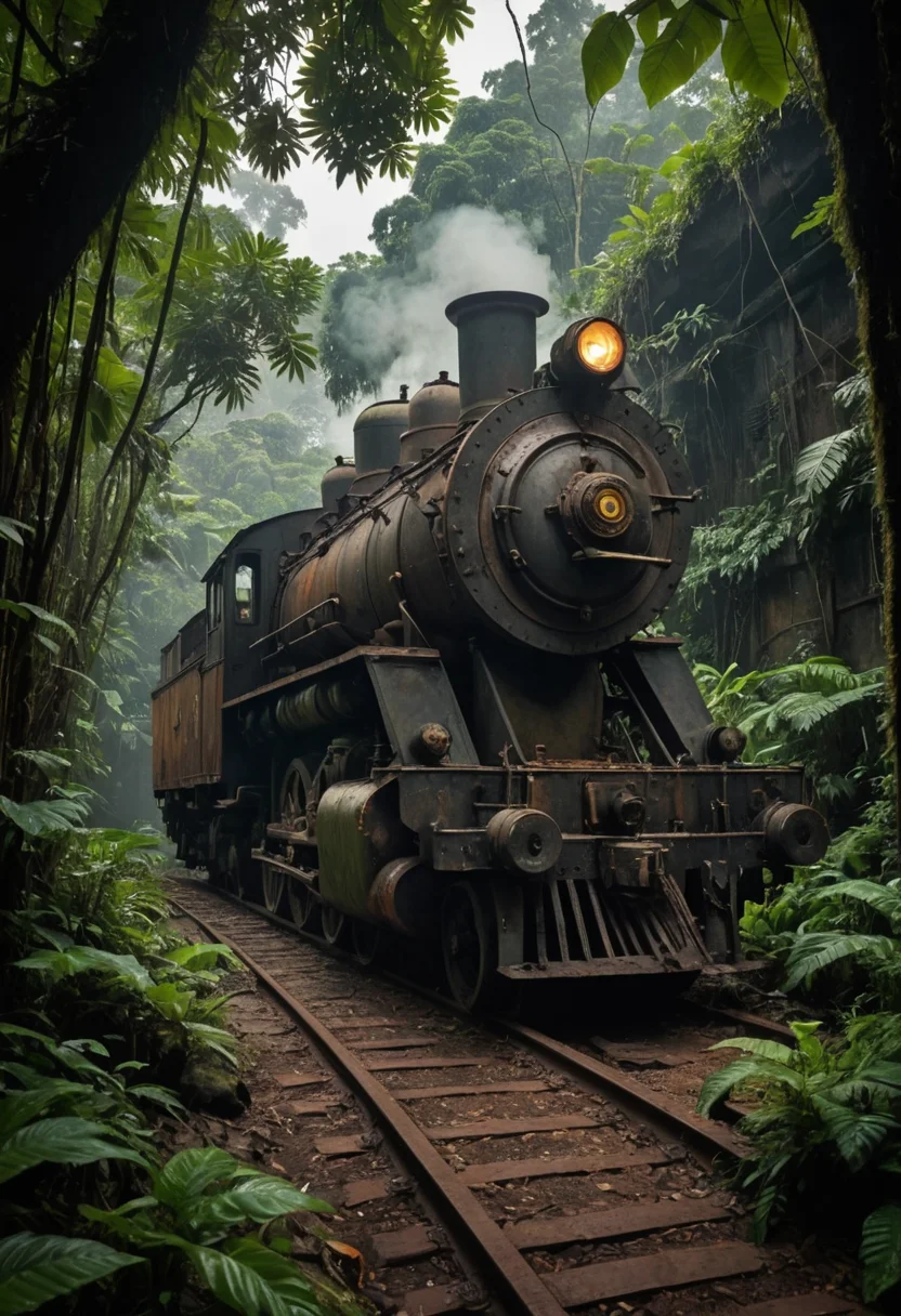 Rusted Engine Ruin — SDXL AI prompt