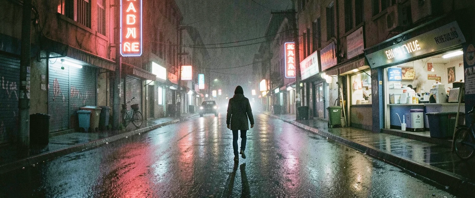 Faded Night Drive — Flux AI prompt